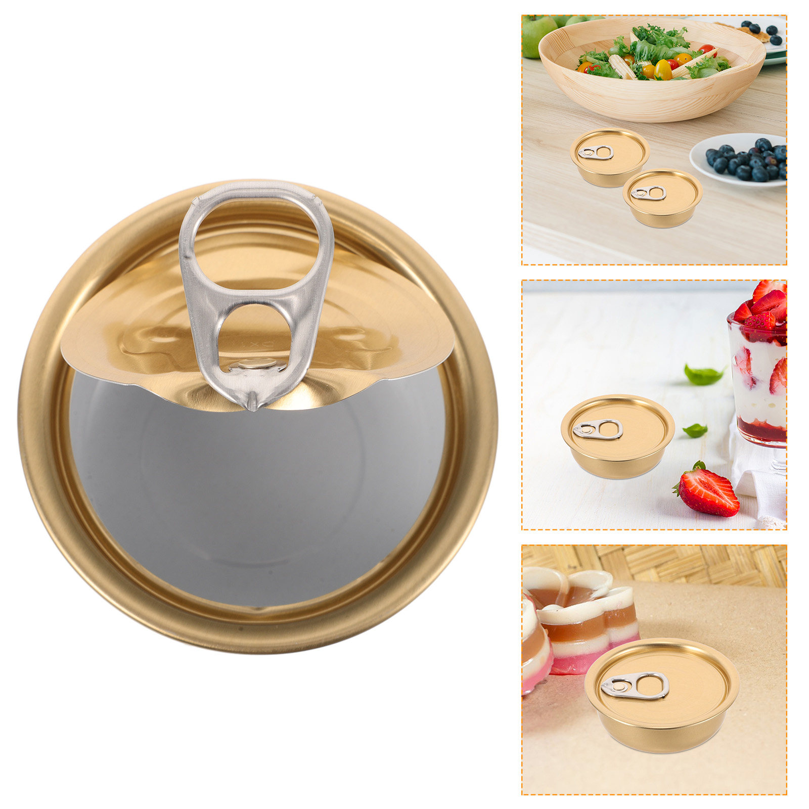 Food Snacks Easy - 12 Adet 40Ml Alüminyum Kolay Açılır