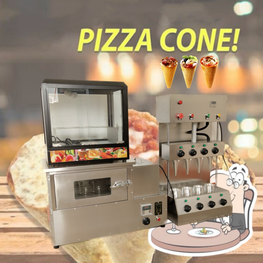 Food Snacks Healthy - 110V 220V Popüler Pizza Koni Makinesi