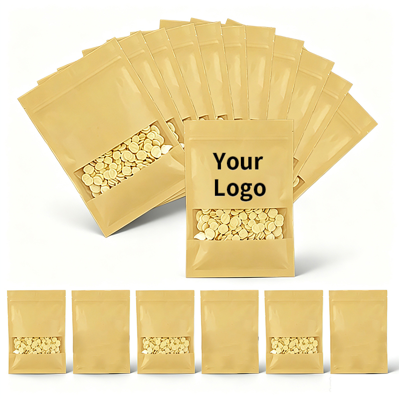 Düz Tabanlı Kraft Kağıt Kilitl - Logo Food Snack incelemesi ve fiyatı