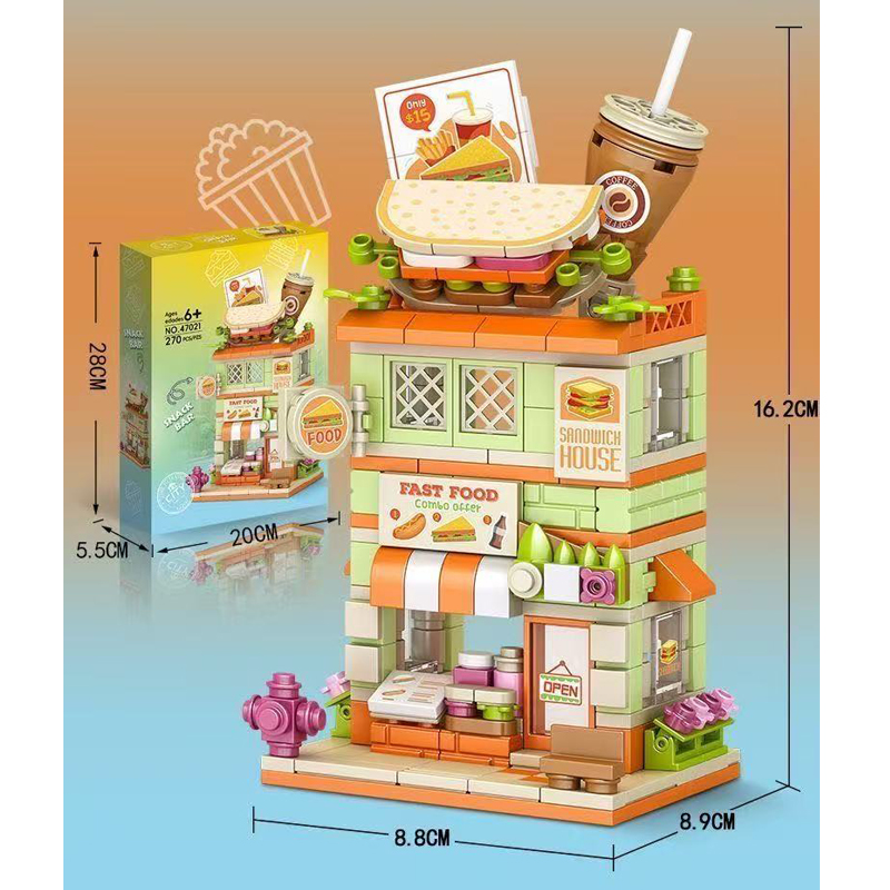 Yaratıcı Snack Bar Tuğla Model - Food City Snacks incelemesi ve fiyatı